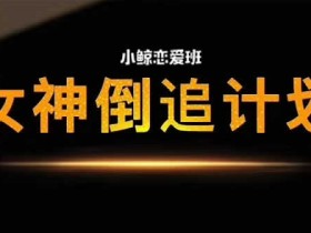 小鲸恋爱班《女神倒追》视频教程