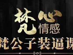 梵心情感梵公子《时代最前沿装逼课》展示面教程