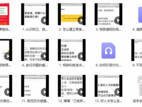 社嘟嘟《相亲进阶篇》视频课程