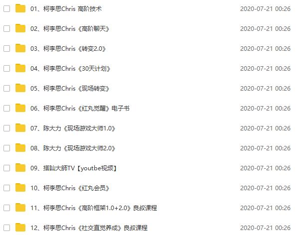 柯李思Chris团队课程合集