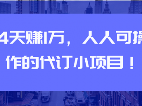 副业兼职《人人可操作酒店代订小项目,实操4天月入10000+》视频教程