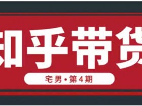 知乎带货实战训练营第4期 月入万元实操教程