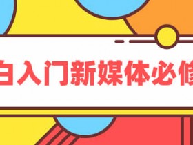 自媒体教程《小白入门新媒体必修课》视频教程
