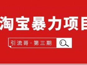 副业项目《淘宝副业项目，有淘宝号就能做》视频教程