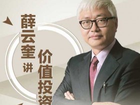 投资理财《长江商学院薛云奎的价值投资入门课》音频教程