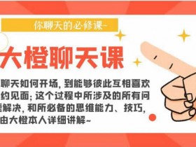 大橙出品《大橙聊天课》视频教程