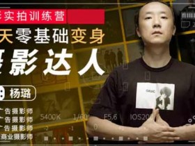 摄影拍照《摄影实拍训练营,30天零基础变身摄影达人》视频教程