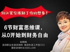 投资理财《6节财富思维课,从0开始到财务自由》视频教程