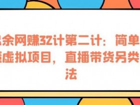 短视频副业《简单易懂虚拟项目,直播带货另类玩法》视频教程