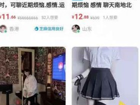 副业项目:陪聊陪玩项目如何在闲鱼引流轻松日入500+