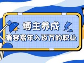 自媒体《博主养成 最容易年入百万的职业》视频教程