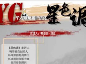 鸭哥社交《普通人打造明星质感照片》视频教程