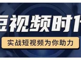 短视频副业《零基础玩转抖音,实战短视频为你助力》视频教程