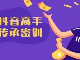 抖音副业《15堂抖音高手经验传承课程》视频教程