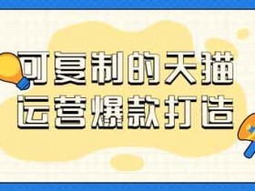 电商运营《可复制的天猫运营爆款打造》视频教程