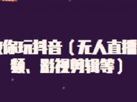 短视频副业《白狼教你玩抖音》视频教程