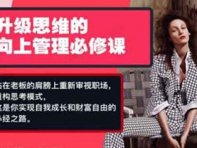 自我提升《Chic升级思维的向上管理必修课》音频教程
