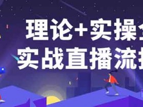 直播副业《直播理论+实操全面实战直播流技术》视频教程