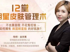 形象提升《韩式肌肤的秘密:12堂明星皮肤管理术》视频教程