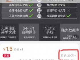 论文查重副业,低成本日利润300+