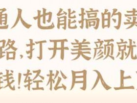 短视频副业《普通人也能搞的卖菜套路,打开美颜就能做》视频教程