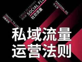 自媒体《私域流量运营法则,高端玩家的私域流量是如何搭建的》视频教程