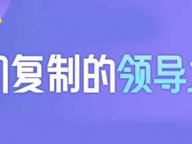 自我提升《2022新版可复制领导力》视频教程