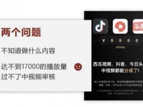 中视频副业:压箱底无脑玩法,日入500+