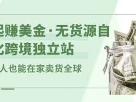电商副业《一起赚美金 无货源自动化跨境独立站》视频教程