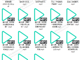 绅士派源治《从小白到高手》音频教程