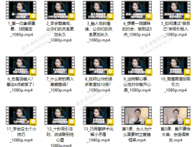 一只橙《女性高情商进阶框架课》视频教程