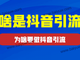 啥是抖音引流？为啥要做抖音引流？