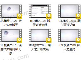 小鹿情感魅力工程模块二《聊天攻略》视频教程
