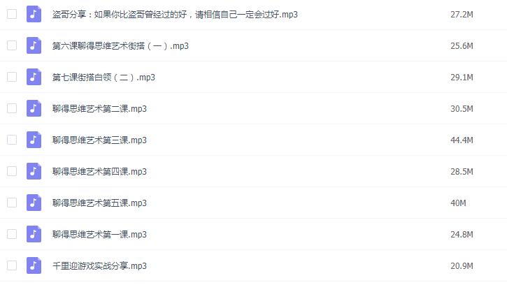 盗哥课程《聊天的思维艺术》完整版