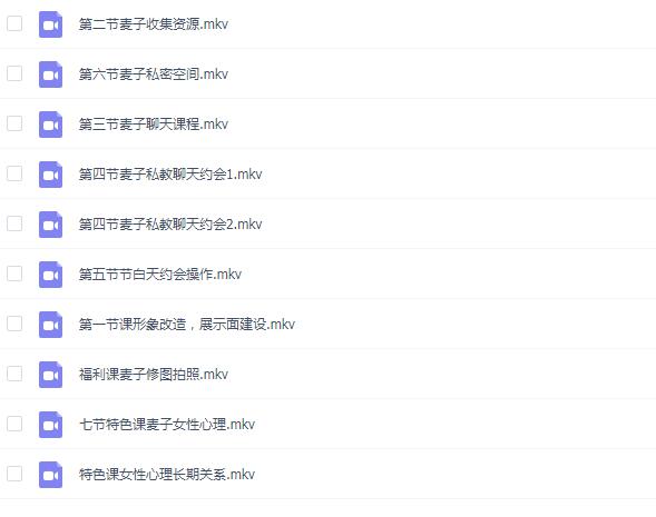 麦子《私教课》系统全套课程