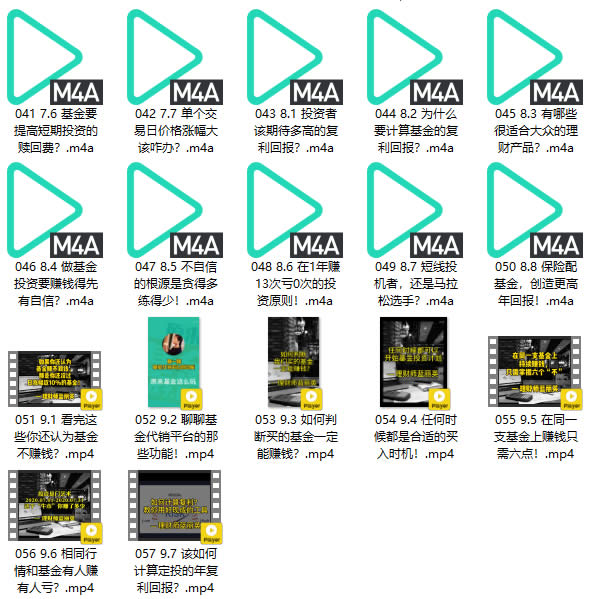 投资理财《原来基金这么玩》教程网盘下载