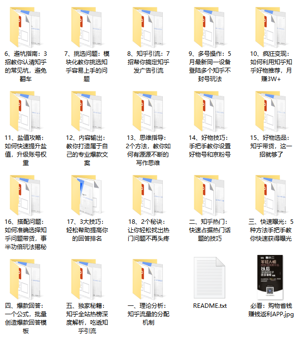 副业资源《知乎精准引流6.0+知乎好物变现课》教程网盘下载