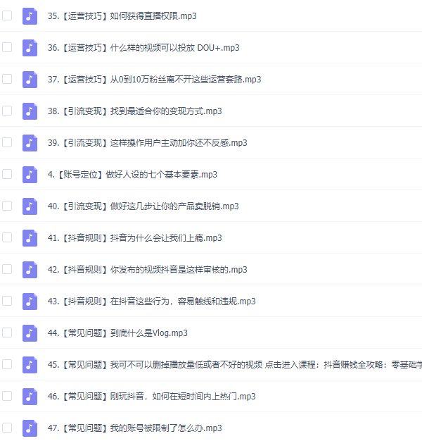 抖音副业赚钱攻略:零基础做抖音 教程网盘下载