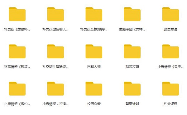 小鹿情感坏男孩魅力工程VIP课程全系列