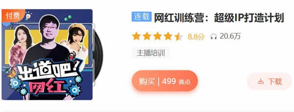 网红训练营《打造超级IP》音频教程