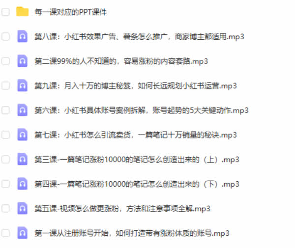 自媒体副业《手把手14天小红书实战课,轻松实现月入10000+》音频教程