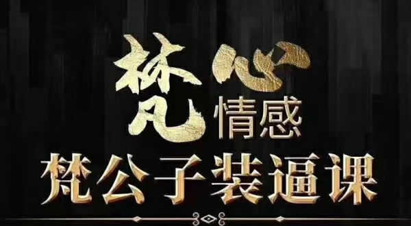 梵心情感梵公子《时代最前沿装逼课》