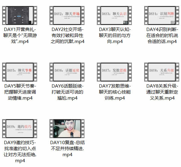 乐福情感乐福哥《聊天集训营》实战聊天教程