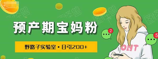 副业引流《日引200+宝妈粉,零基础引流实战课程》图文教程