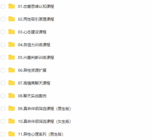 明日恋爱《高级会员5.0》视频教程