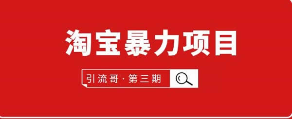副业项目《淘宝副业项目,有淘宝号就能做》视频教程