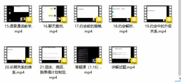 脱单必修课《大橙1.0》视频教程