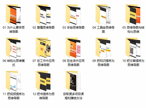 自我提升《思维导图训练营 30天重构思维模型》视频教程