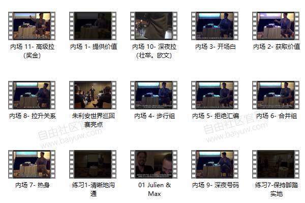 朱利安Julien《十场游戏Tengame》RSD视频教程