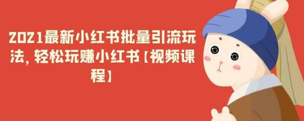 自媒体《2021小红书批量引流玩法,轻松玩赚小红书》视频教程
